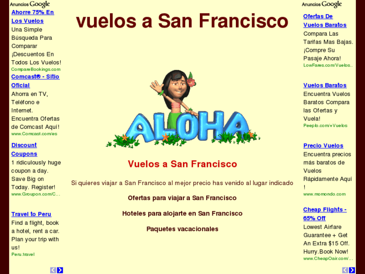 www.vuelosasanfrancisco.com