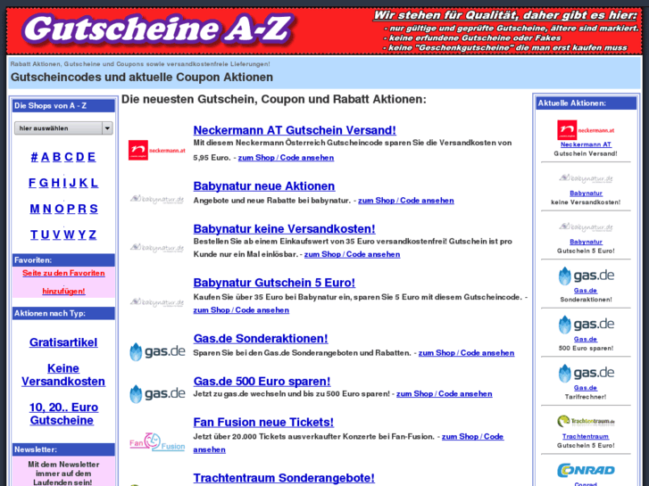 www.gutscheine-a-z.de