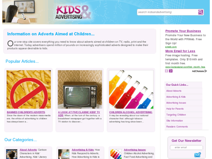 www.kidsandadvertising.co.uk