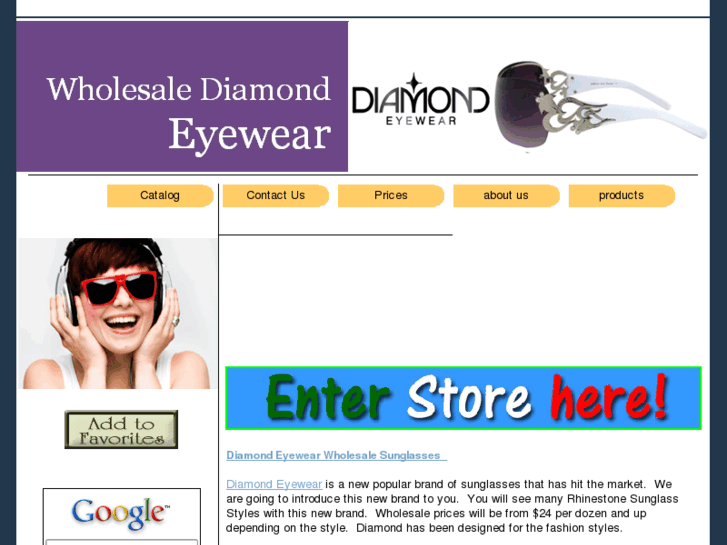 www.wholesalediamondeyewear.com