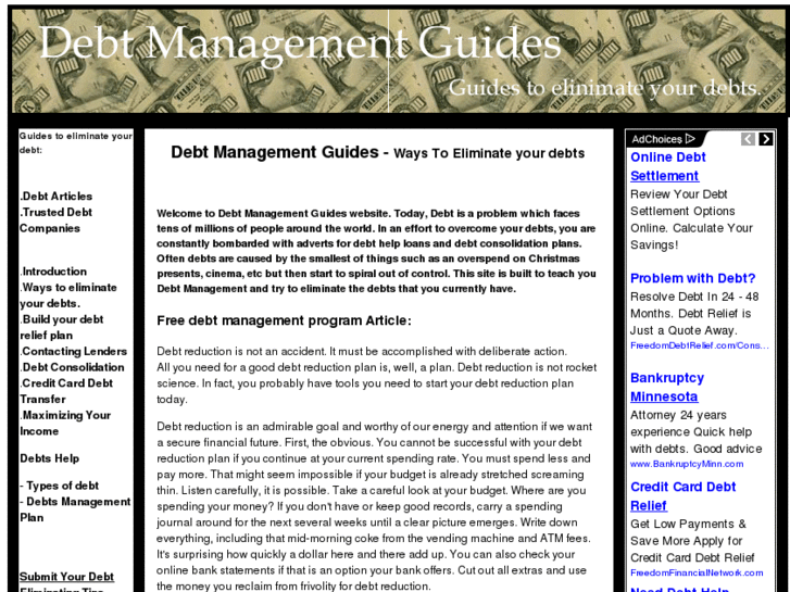 www.debtmanagementguides.com
