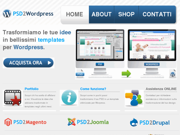 www.psd2wordpress.it