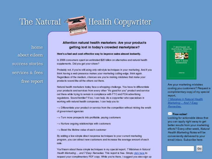 www.thenaturalhealthcopywriter.com