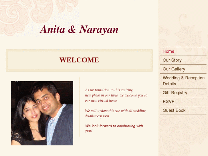 www.anitaandnarayan.com