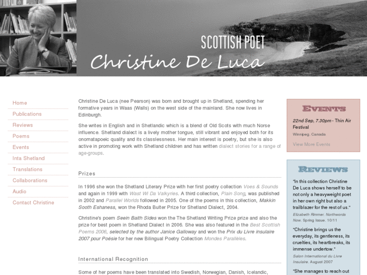 www.christinedeluca.co.uk