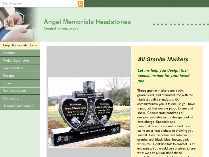 www.angelmemorialsheadstones.com