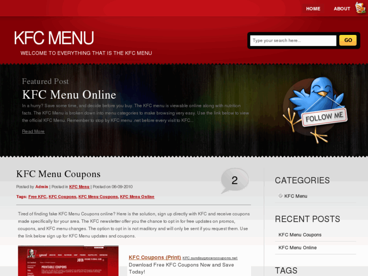 www.kfcmenu.net