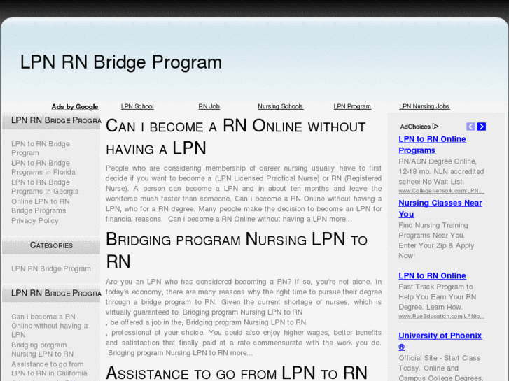 www.lpnrnbridgeprogram.com