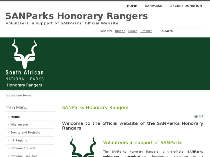 www.sanparksvolunteers.org