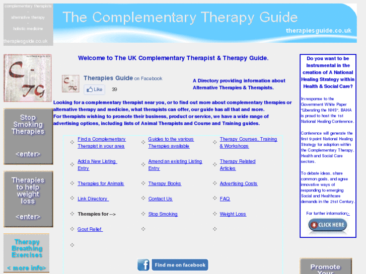 www.therapiesguide.co.uk