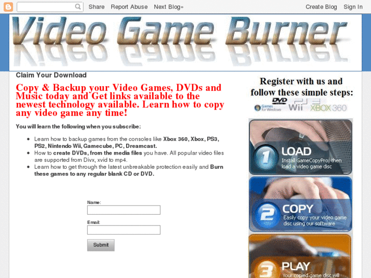www.videogameburner.info