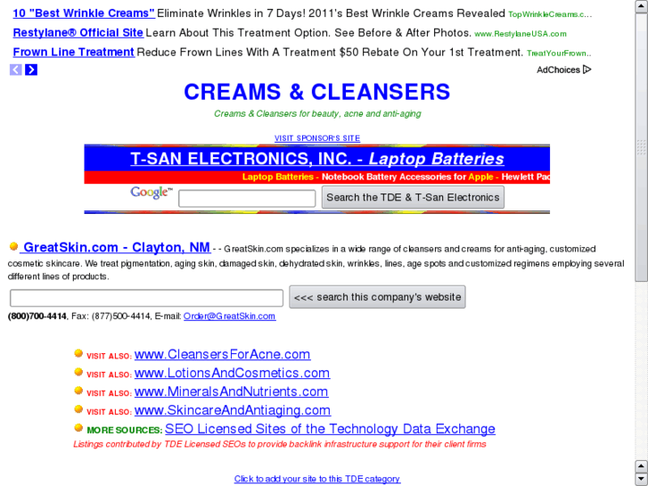 www.creamsandcleansers.com