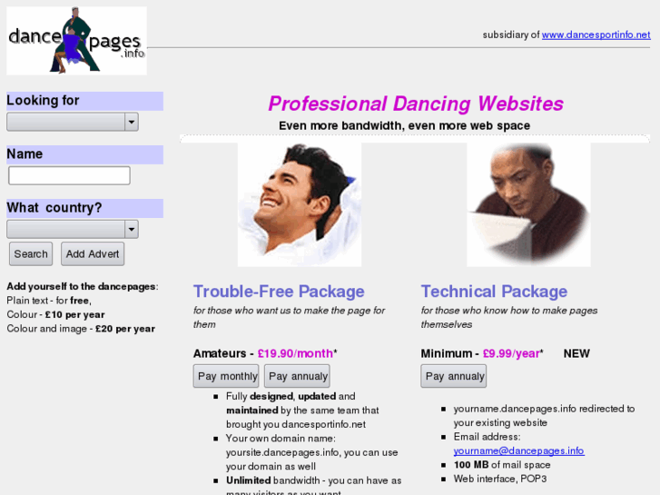 www.dancepages.info