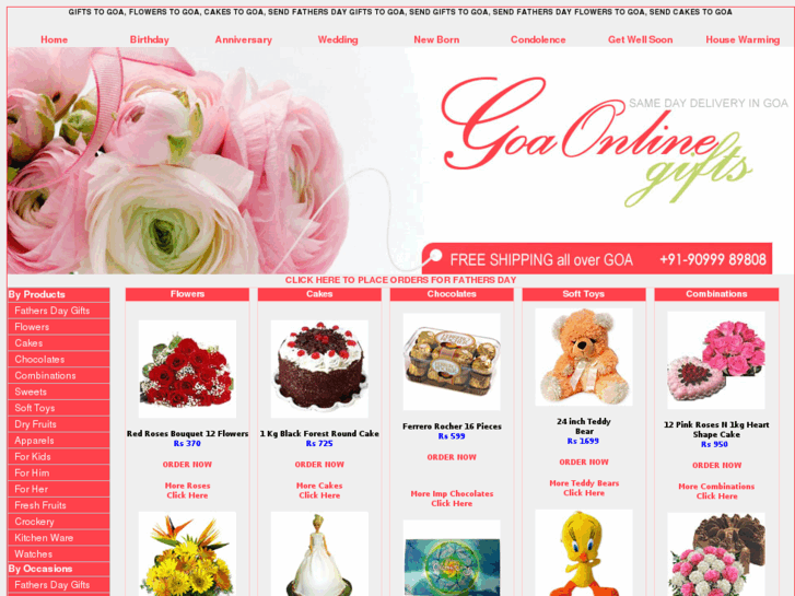 www.goaonlinegifts.com