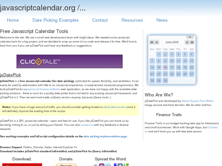 www.javascriptcalendar.org