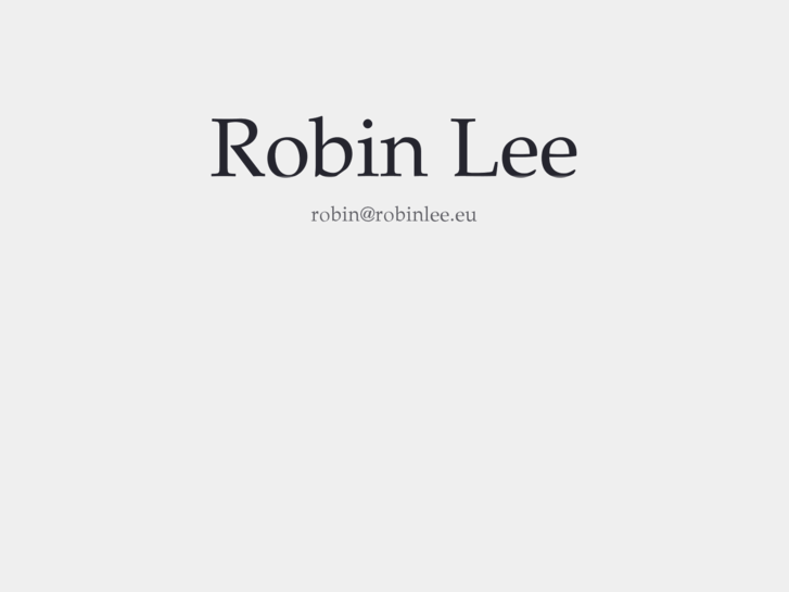 www.robinlee.eu