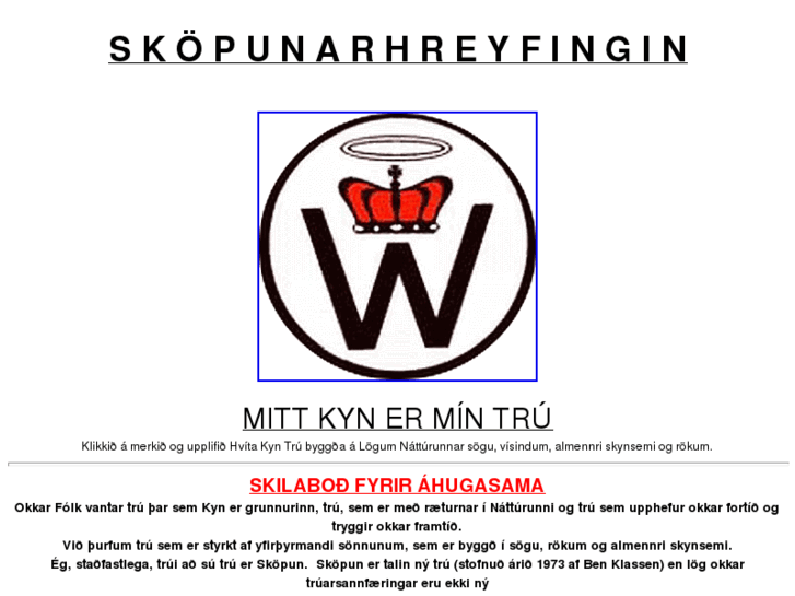 www.skopunarhreyfingin.net