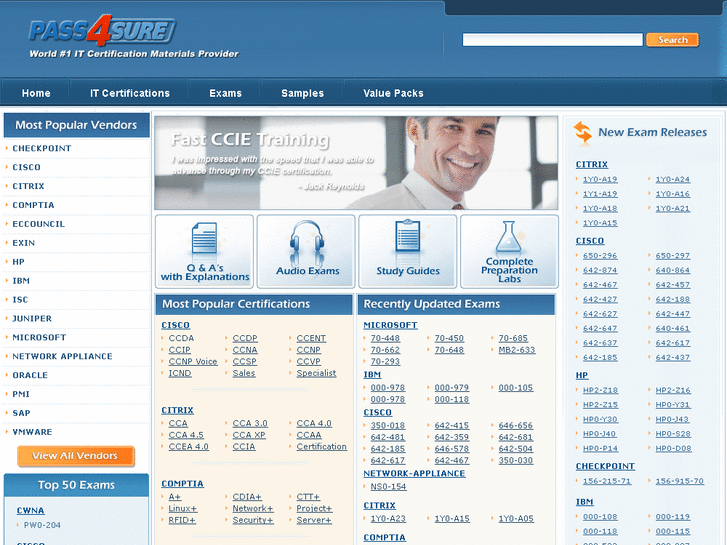 www.thepass4sure.net