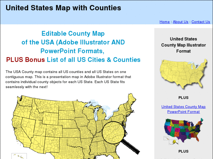 www.usa-county-map.com