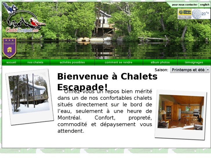 www.chaletsescapade.com