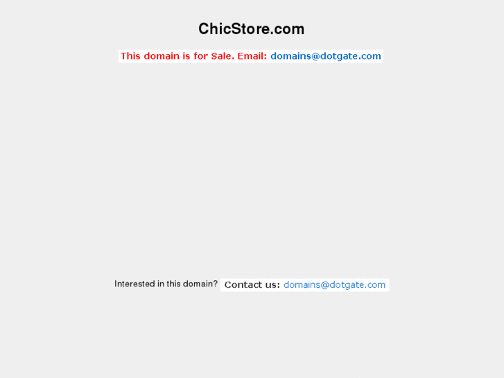 www.chicstore.com