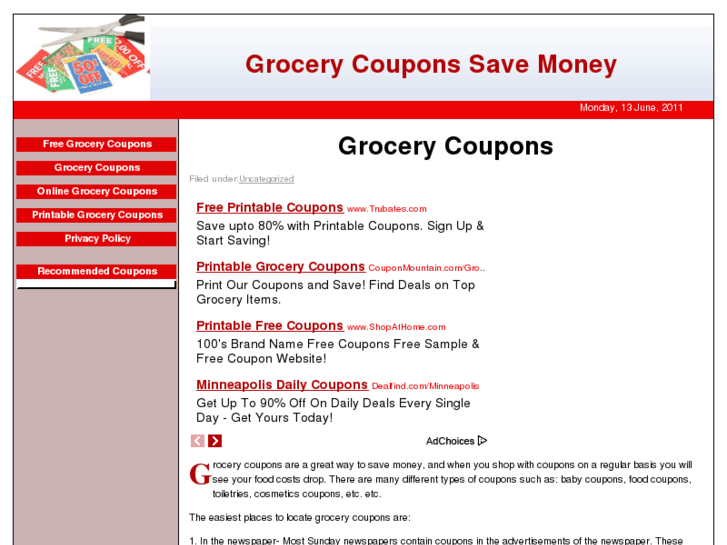 www.grocerycouponssavemoney.com