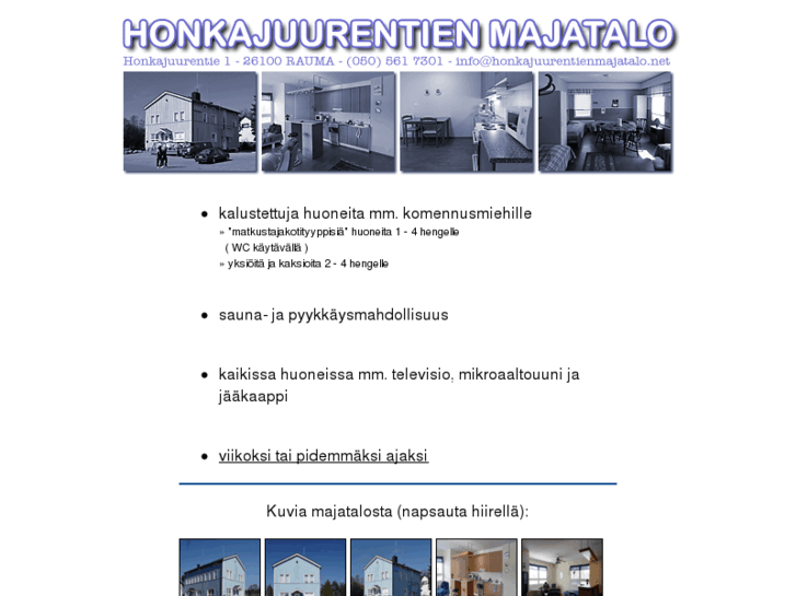 www.honkajuurentienmajatalo.net