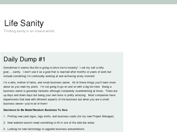 www.lifesanity.com