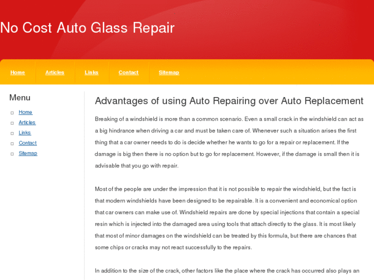 www.nocostautoglassrepair.info