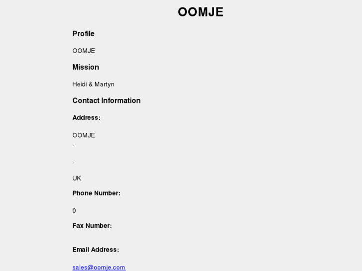 www.oomje.com