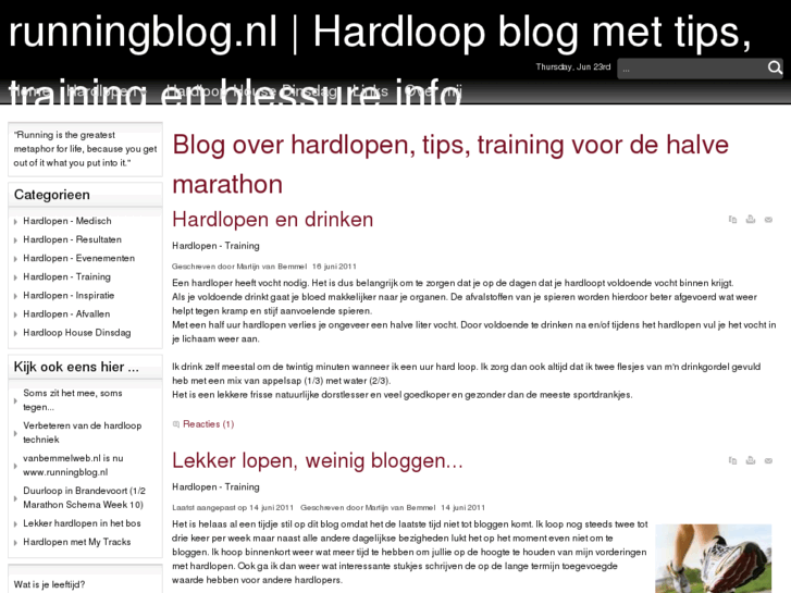 www.runningblog.nl