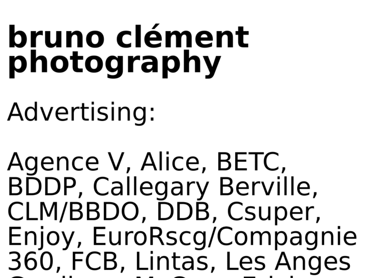 www.brunoclementphotography.com