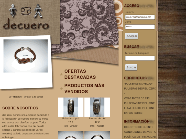 www.decuero.es