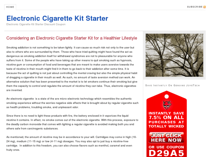 www.electroniccigarettekitstarter.com