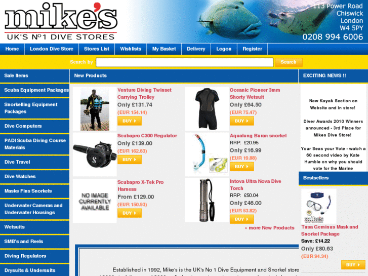 www.mikesdivestore.com