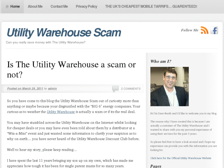 www.utilitywarehousescam.net