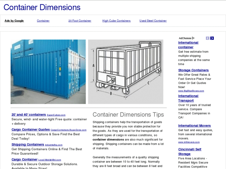 www.containerdimensions.org