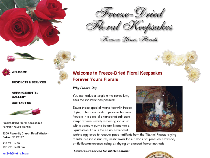 www.freezedriedfloralkeepsakes.com