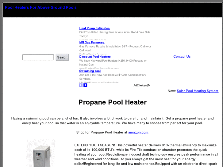 www.poolheatersforabovegroundpools.com