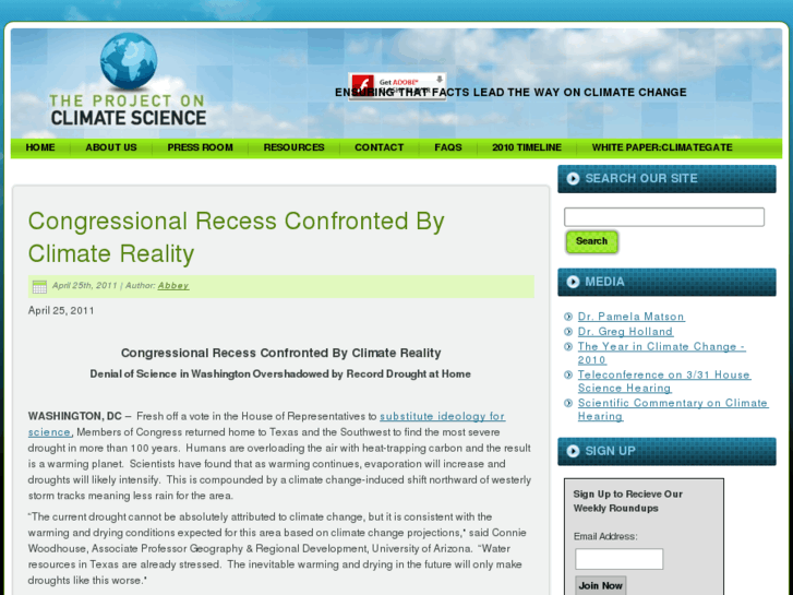 www.projectonclimatescience.org