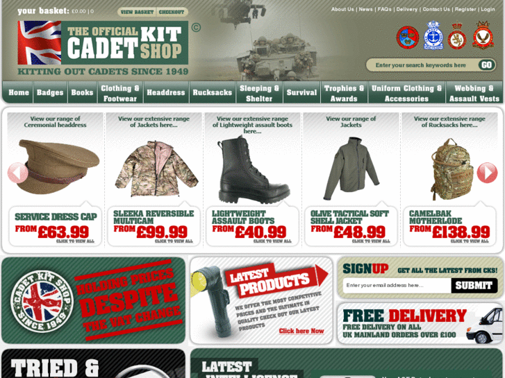 www.cadetkitshop.com