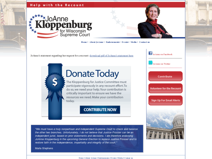 www.kloppenburgforjustice.com