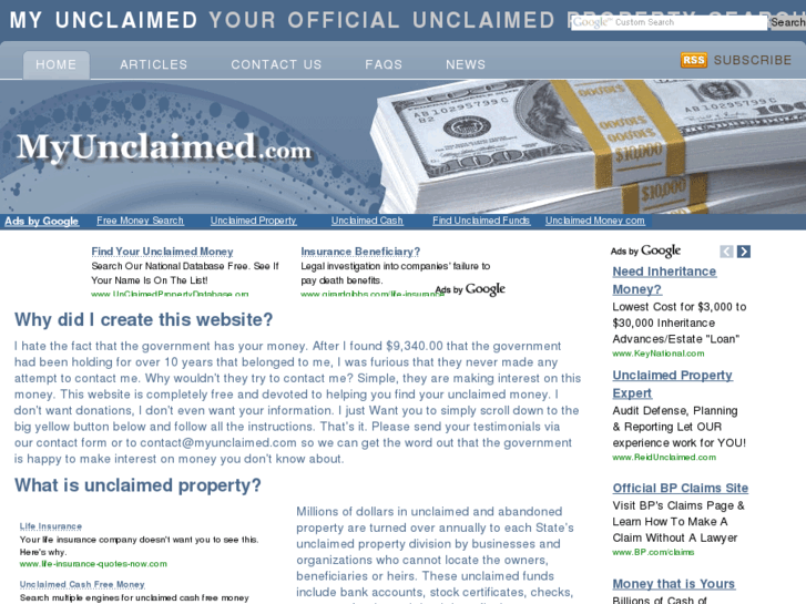 www.myunclaimed.com