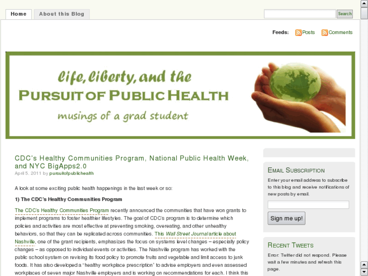 www.pursuitofpublichealth.com