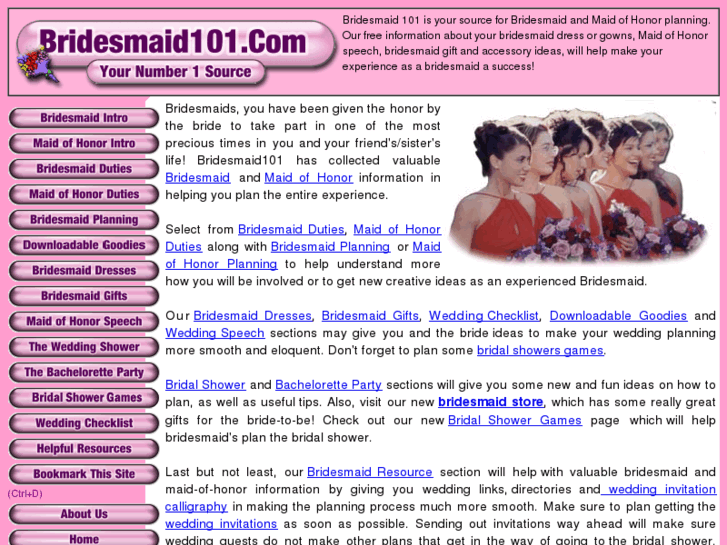 www.bridesmaid101.com