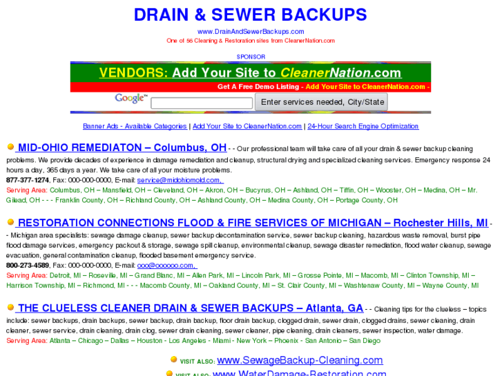 www.drainandsewerbackups.com