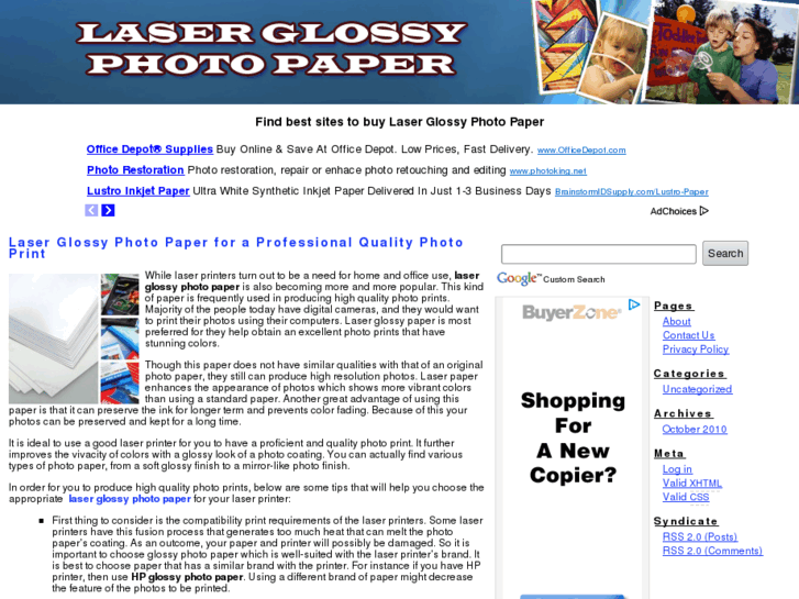 www.laserglossyphotopaper.net