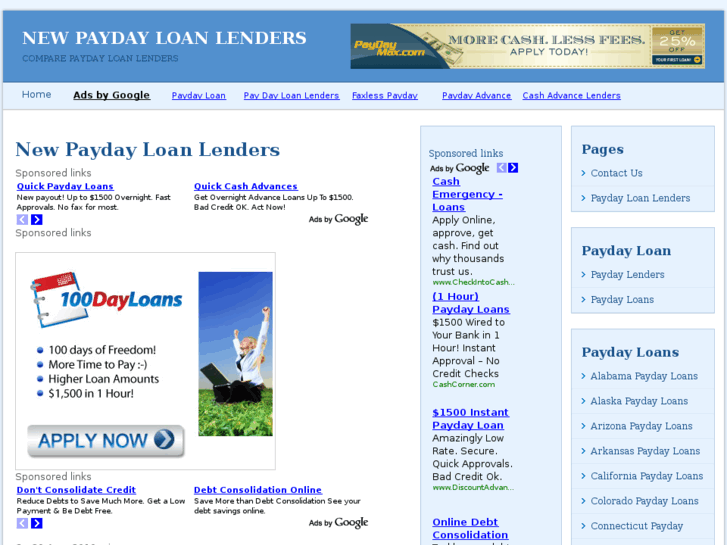 www.newpaydayloanlenders.com