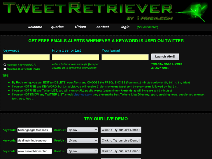 www.tweetretriever.com