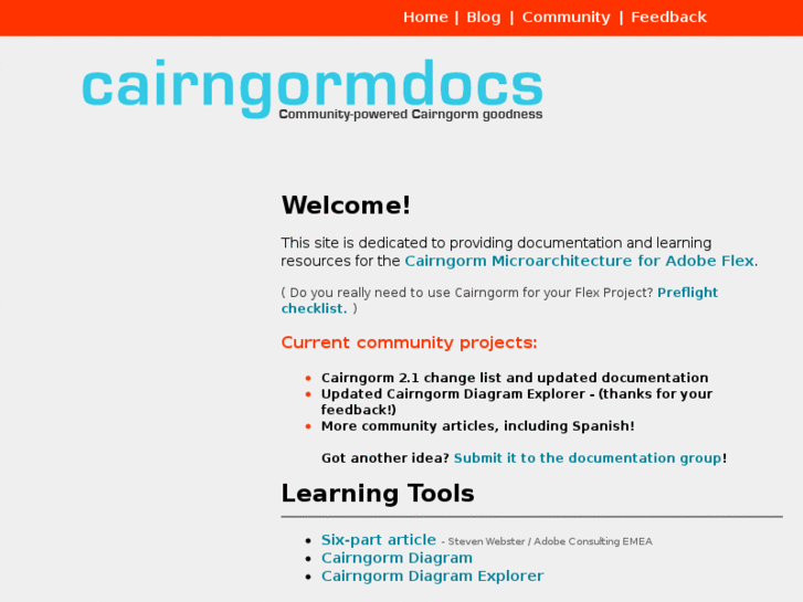 www.cairngormdocs.org